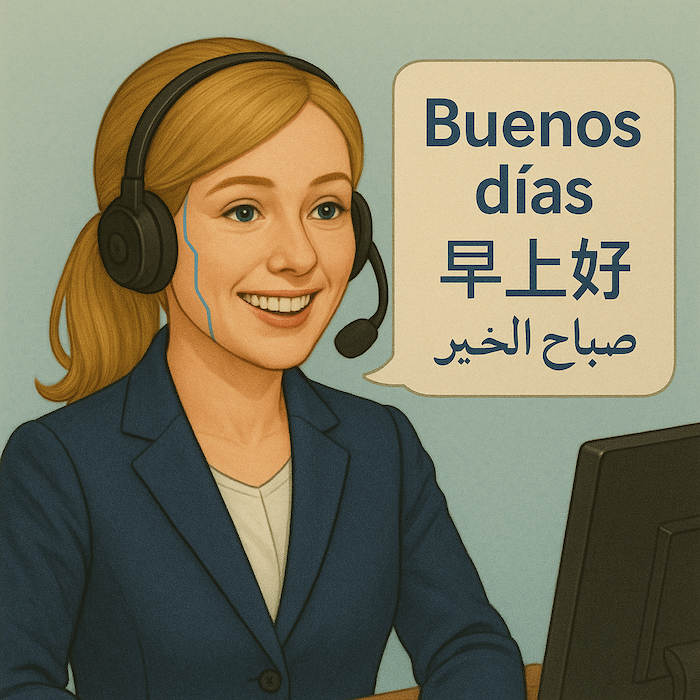 Agente de voz multilingüe con soporte en 140 idiomas